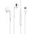 Гарнітура DENMEN DR10 (lightning, мікрофон) White
