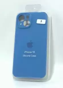 Чохол iPhone 15 Silicon Case original FULL Camera №3 iris (4you)
