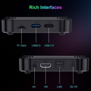 Smart TV HK1 RBOX -K8S IR control  4/64GB (Android 13,RK3528, 2.4/5G,V5.1)
