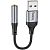 Переходник HOCO LS36 USB - Jack 3.5 Black