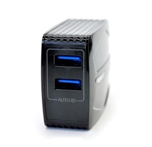 МЗП 4you A24 (2.4A, Smart IC, Auto ID, покращена плата, 2USB, Led підсвічування) black (від10шт - 10%)