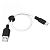 Usb-cable Micro USB HOCO X21 Plus Silicone 2.4A 0.25m (круглый) Black/white