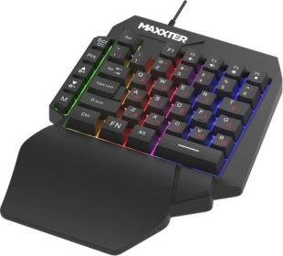 Клавиатура проводная игровая Maxxter KBG-OH-01B-UA Black