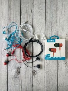 Навушники 3.5mm Sertec ST-205 Red (Силіконовий шнур)