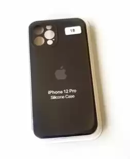Чохол iPhone 12Pro Silicon Case original FULL Camera № 18 black ( 4you )