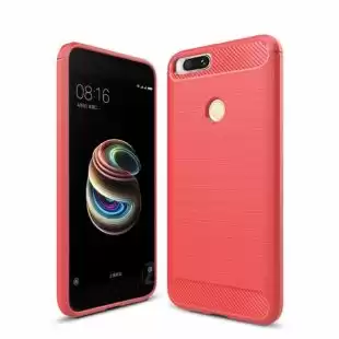 Чохол Samsung J4 + / J415 (2018) Silicon Polished Carbon Red "Акційна ціна"