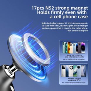 Holder CCT29 Vacuum Magsafe Multifunctional 17 magnets