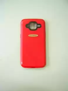 Чохол Samsung J2 / J210 Silicon червоний (тех. пакет, логотип) "Акційна ціна"