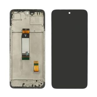 LCD Xiaomi Redmi 13 черным тачскрином + дисплейная рамка Service Pack (М)