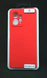 Чохол Xiaomi Redmi Note 12(4G) Silicon Original FULL № 5 Red ( 4you )