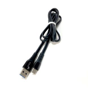 Usb-cable Type-C 4you Florida (2A, silicon, чорний)