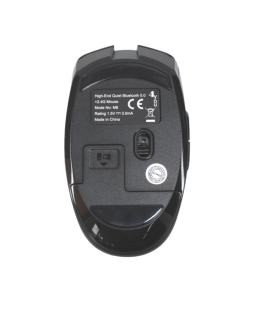 Мышь беспроводная 4you M8 black (Тихая,Bluetooth 5.0+2.4Ггц,6кн,800-1600DPI,12мес гар) -НОВИНКА!