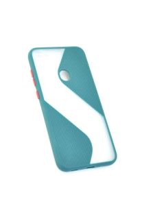 Чехол Samsung A01/A015 Silicon Wave Dark Green/red "Акционная цена"