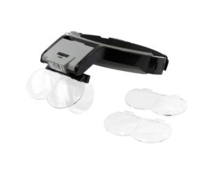 Бінокуляри MG 81001-B з LED-підсвічуванням (спарені лінзи 1.7х/2х/2.5х/3.5х; одинарн лінза 4х) (М)