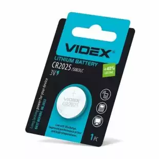 Батарейка Videx CR2025-U5 літієва (5 на блістері) 