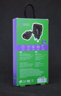 МЗП 4you A50 (PD 20W, Fast Charger QC 3.0, 5V/3A, 9V/12V-1.5A, 2 виходи) black (від10шт - 10%)