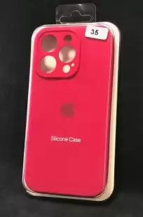 Чохол iPhone 13ProMax Silicon Case original FULL Camera № 35 rose red ( 4you )
