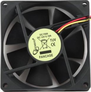 Вентилятор Gembird Fancase для корпусу, 3-pin роз'єм 80x80мм (Д)