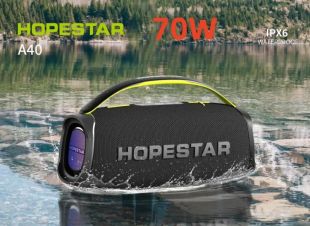 Портативна колонка HOPESTAR A40 70W Black