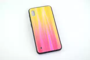 Чохол Samsung A80 / A805 (2019) Silicon Glass Shine Gradient Sunset Red №5