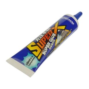 Клей силіконовий MECHANIC Super X швидковисихаючий (60ml у тюбику з дозатором) прозорий (M)