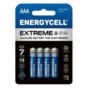 Батарейка Energycell EN24EX-B4 1.5V АAA, Alkaline EXTREME (4 на блистере, 40 в упак.)