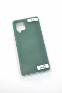 Чохол Samsung A42 5G Silicon Original FULL №17 Dark green (4you)