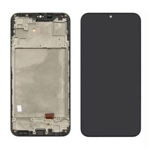 LCD Samsung A15/A155 (2023) / A156 із чорним тачскрином + корпусна рамка FULL SIZE OLED (M)