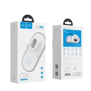 Беспроводное зарядное HOCO CW21 3-in-1 White