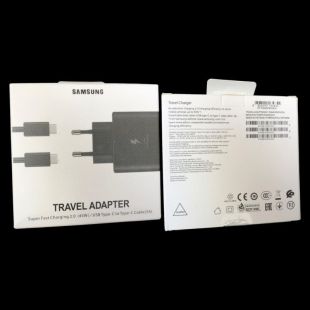 CЗУ SAMSUNG PD 2в1 45W (EP-TA845XWCGCN) + кабель Type-C-Type-C Black