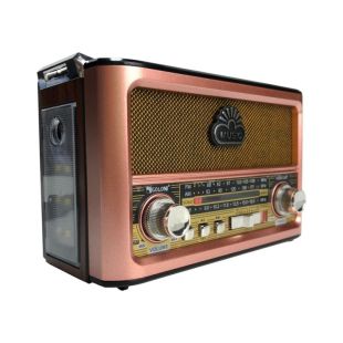 Радіоприймач Golon RX-BT087 (Bluetooth, USB+SD, ліхтарик) Rose gold