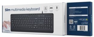 Клавиатура проводная Gembird KB-MCH-05-CYRL USB Black