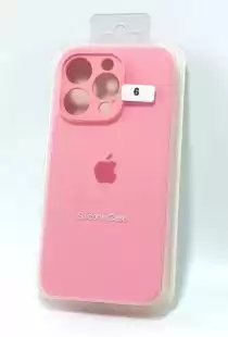 Чохол iPhone 12ProMax Silicon Case original FULL Camera № 6 light pink ( 4you )