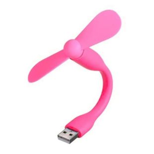 Вентилятор мобільний USB Pink (М)