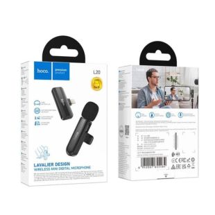 Микрофон беспроводной HOCO L20 (Lightning) Black