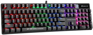 Клавиатура проводная XTRIKE ME GK-980 (USB,с подсветкой) Black