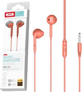 Гарнитура XO EP28 (микрофон,круглый шнур) Orange