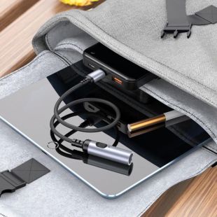 Прикурювач HOCO UA30 Type-C mini cigarette lighter Black