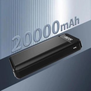 Power Bank 20000mAh Aspor A396 (22.5W/PD/QC4.0) Black (12міс гарантія)