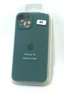Чохол iPhone 15 Silicon Case original FULL Camera №68 viridian (4you)