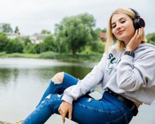 Bluetooth-гарнітура 4you CAPELLA Black (Монітори, Bluetooth v5.1, Type C) (від 5шт - 5%)