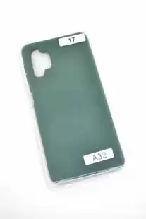 Чохол Samsung A32 5G Silicon Original FULL №17 Dark green (4you)