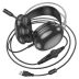 Гарнитура HOCO W109 Plus (микрофон,LED) (Мониторы) Black