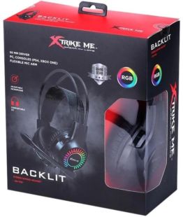 Гарнитура XTRIKE ME GH-709 (микрофон, мониторы,LED) Black