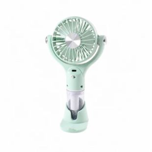 Вентилятор ручний SPRAY FAN LX633Y (зволожувач, підставка для телефону, 3 режими, Type-C) Green