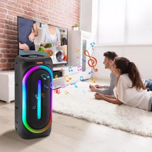 Портативна колонка MS-2039BT (USB+SD+Bluetooth+FM+LED) Black