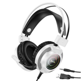 Гарнитура HOCO W110 (микрофон) (Мониторы) White