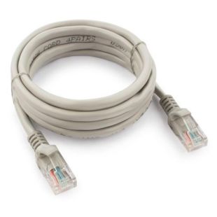 Кабель сетевой RJ45 2м Cablexpert PP12-2M, серый (витая пара)