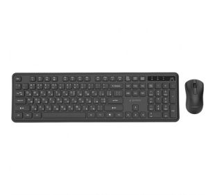 Беспроводной комплект Gembird KBS-WPS-01-CYRL (USB, мультимедийный) Black