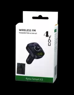 FM модулятор 4you Smart X3 ( PD 30W + 2 USB, PPS, MP3, bt 5.0, Гарантія 12міс )